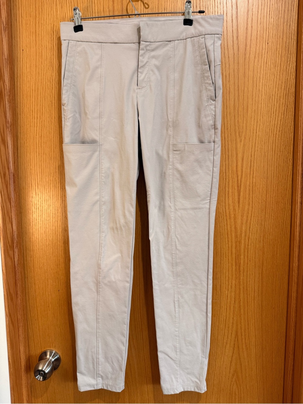 Athleta Light Beige Slim Stretch Chinos